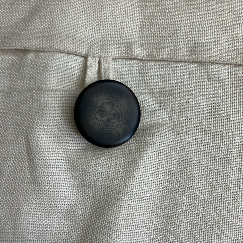 Pottery Barn Brown Button Linen Pillow Cases - Picture 2 of 6